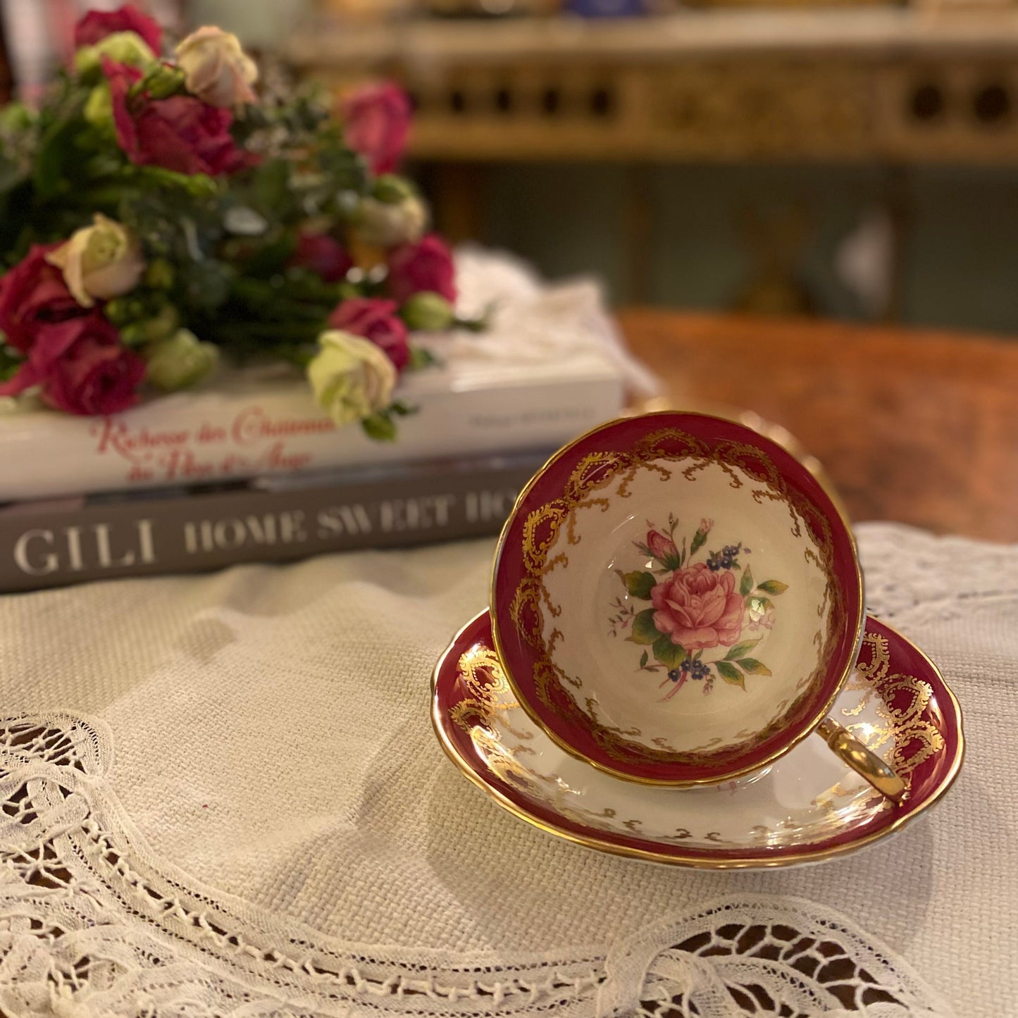 Aynsley Bone China England Teacup & Saucer