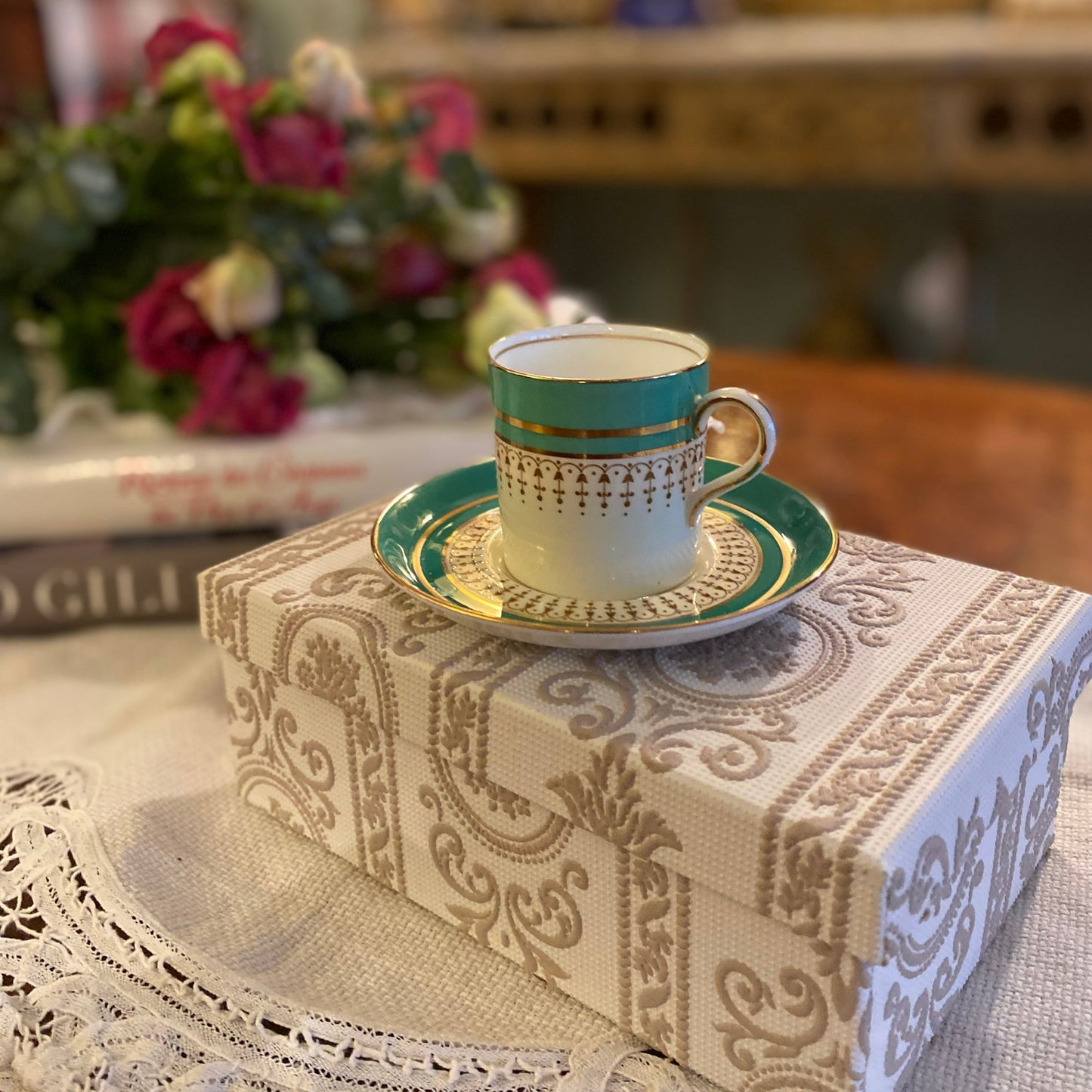 Aynsley Bone China Teacup & Saucer