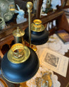 Electrified Antique Brass Oil Lamp