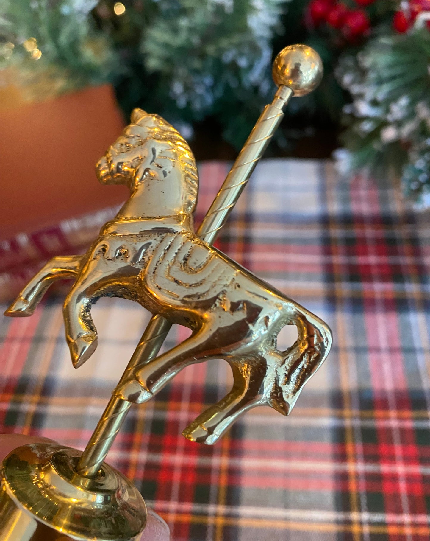 Carousel Horse Brass Bell