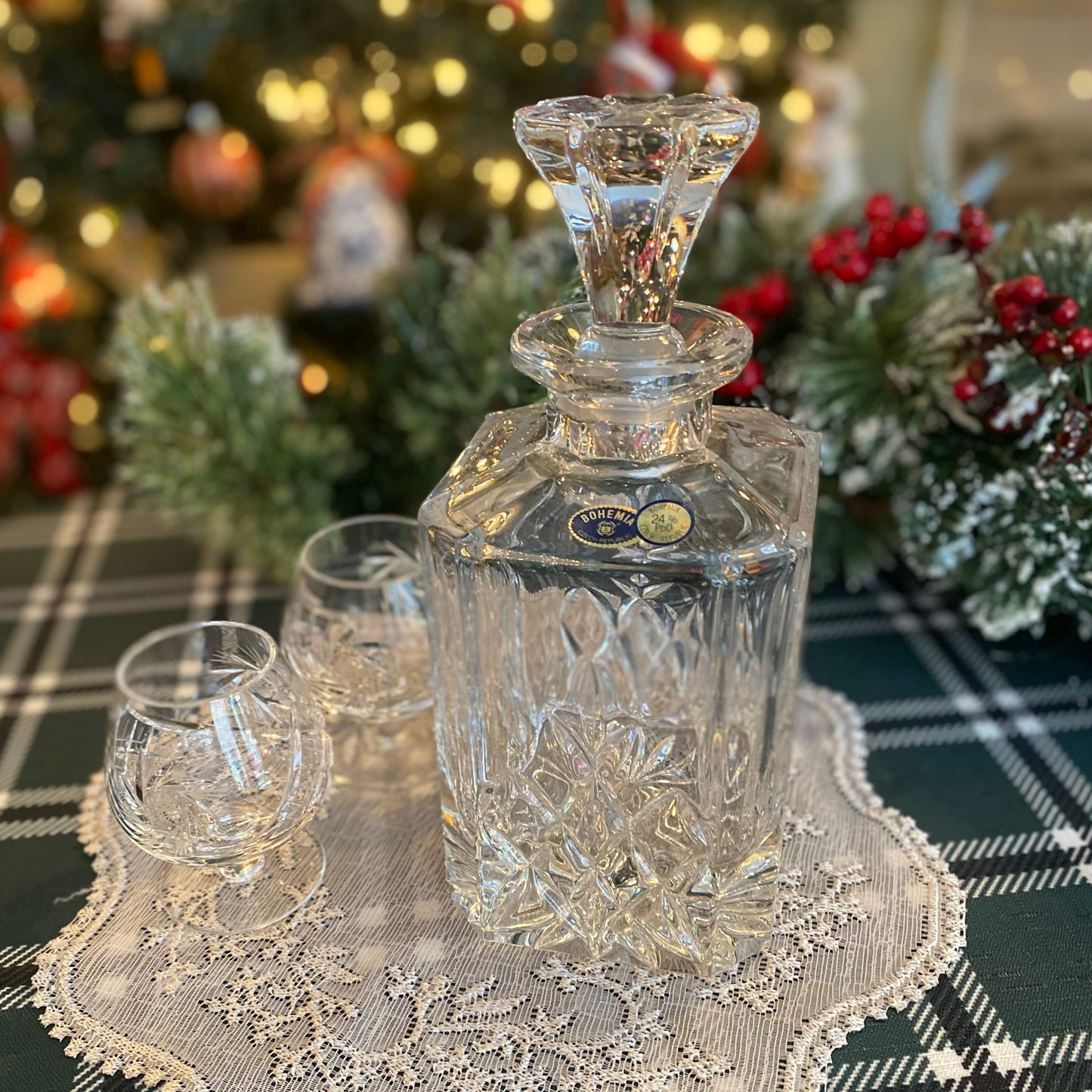 Bohemian Crystal Decanter