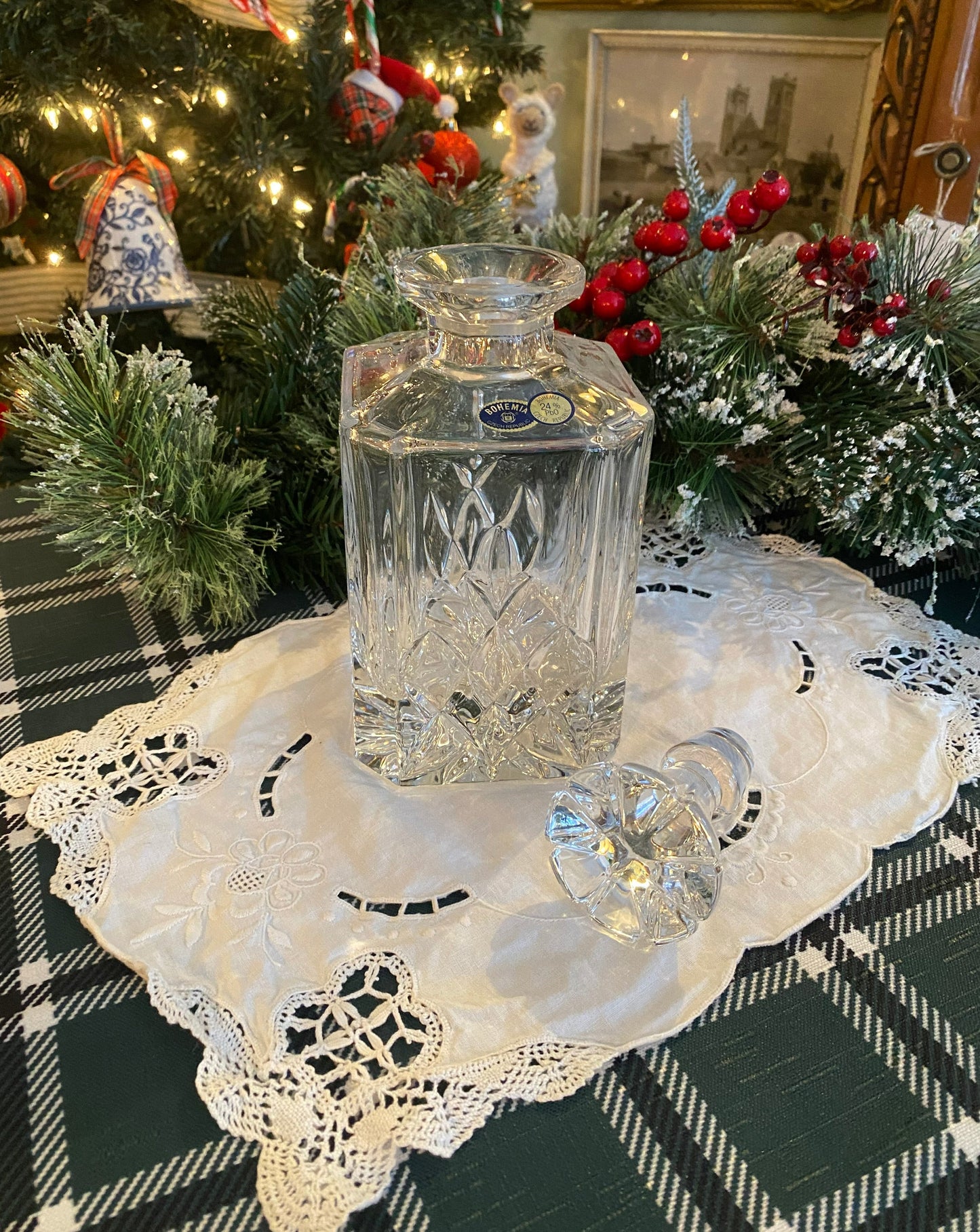 Bohemian Crystal Decanter