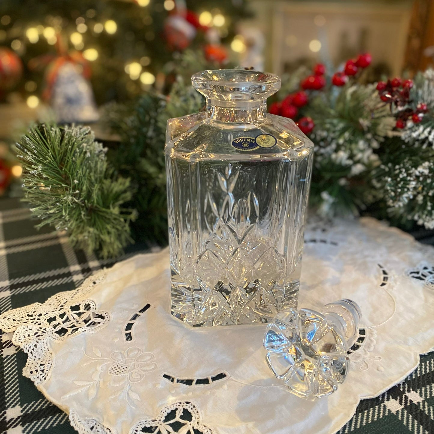 Bohemian Crystal Decanter