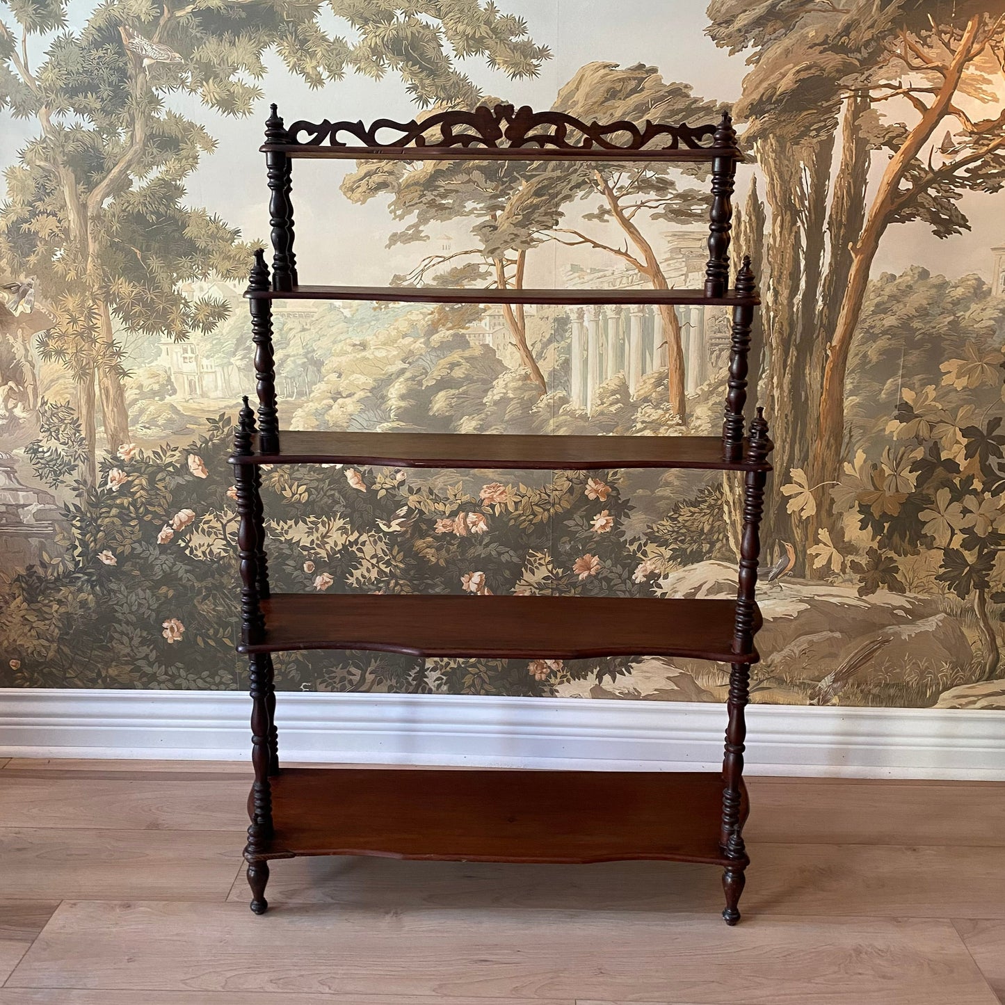 Mahogany Victorian Shelves