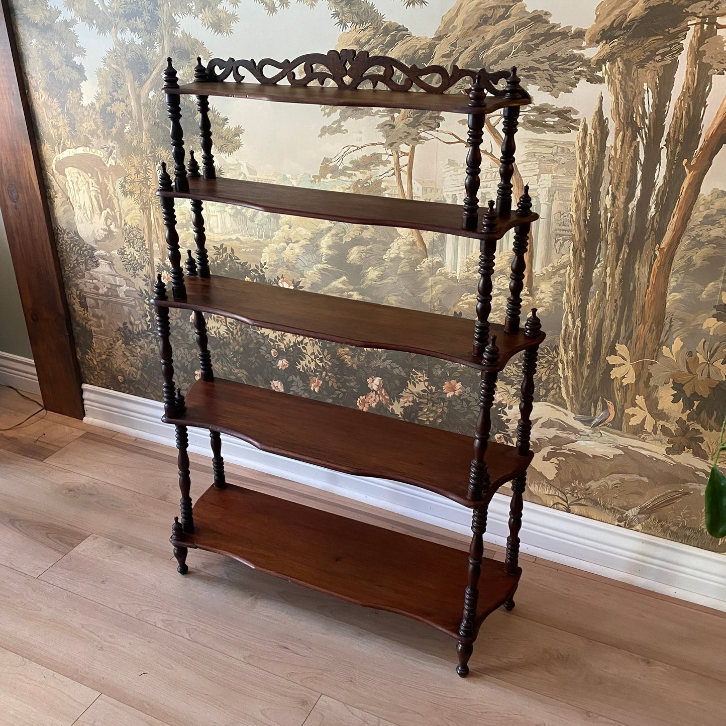 Mahogany Victorian Shelves