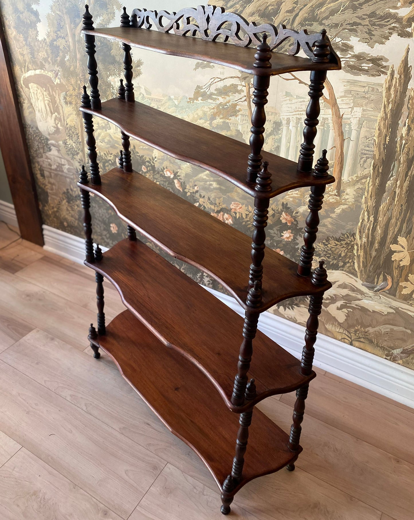 Mahogany Victorian Shelves