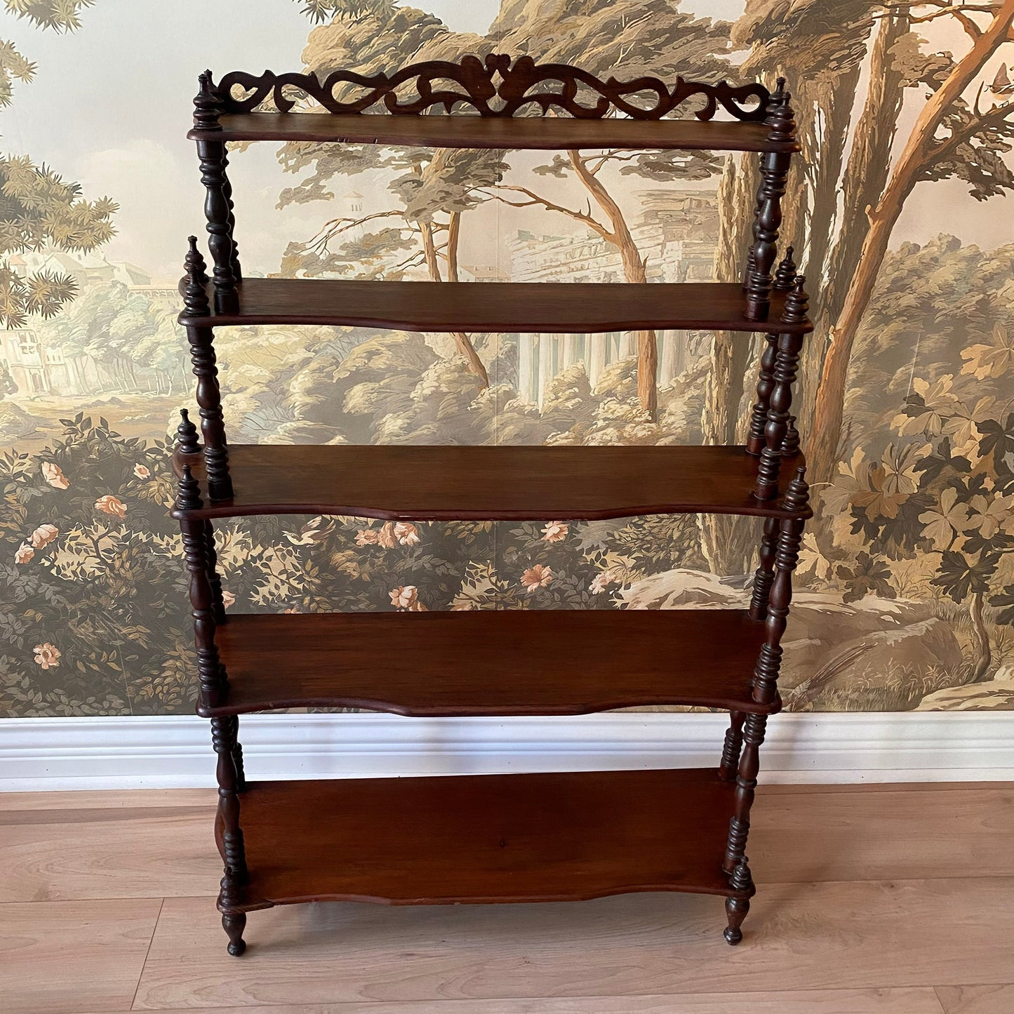 Mahogany Victorian Shelves