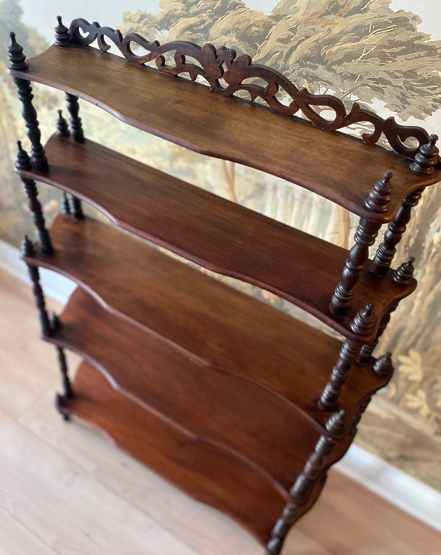 Mahogany Victorian Shelves