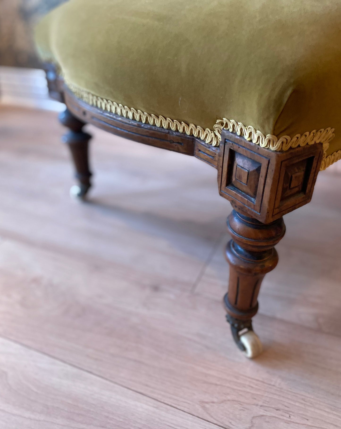 19th Century Button Back Nursing Chair