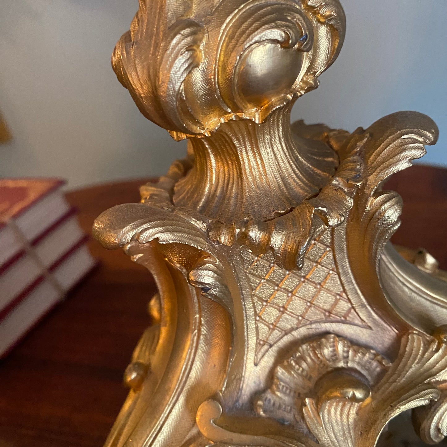 French Louis XV Gilded Bronze Candelabra Lamp