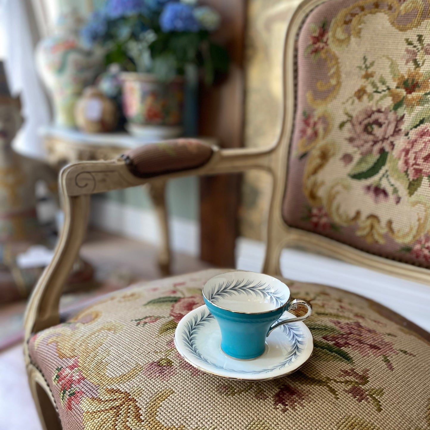 Aynsley Bone China Teacup & Saucer