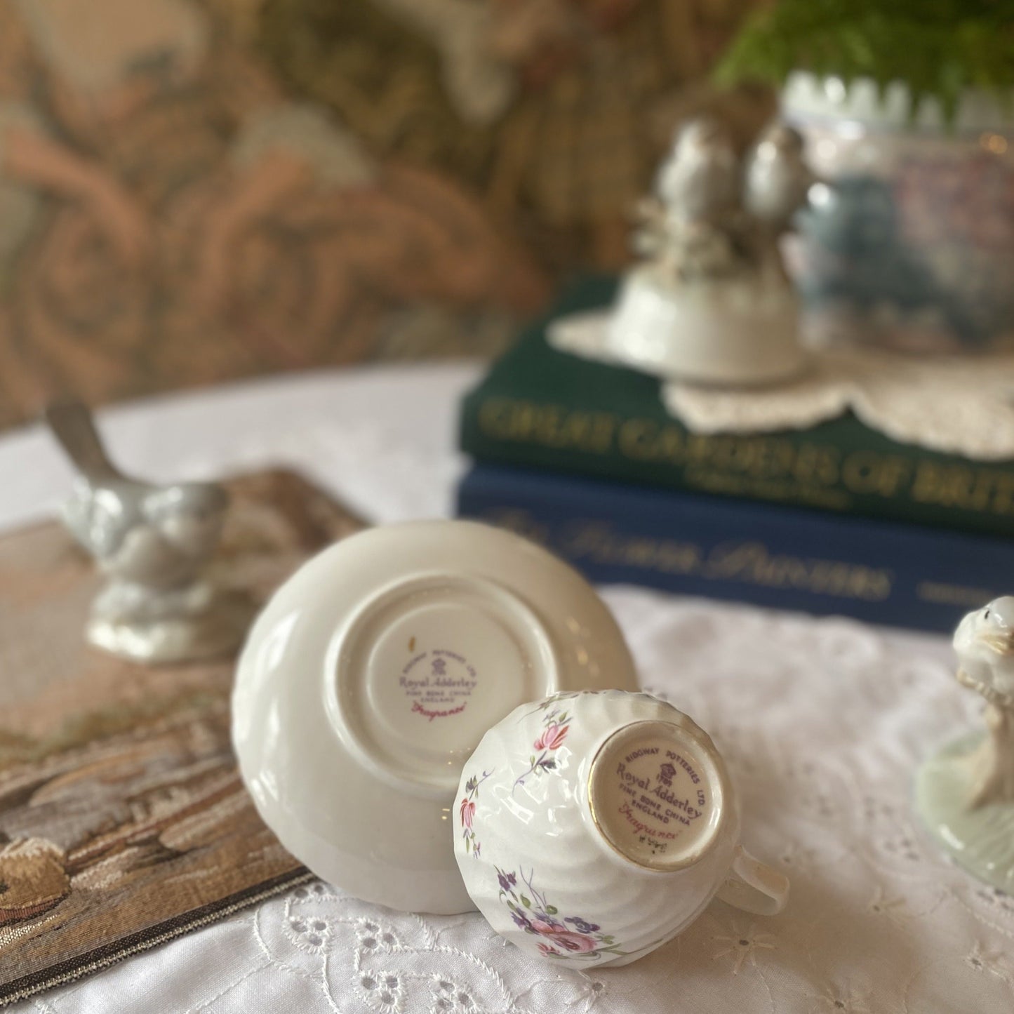 Royal Adderley Fine Bone China England Teacup & Saucer