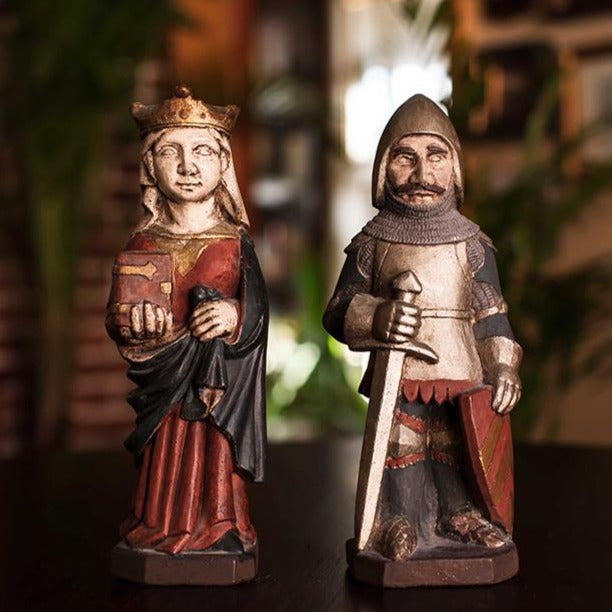 16th Century Queen & Knight Figurines