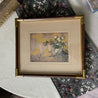 Chinese Flower Cart Gilded Lithography