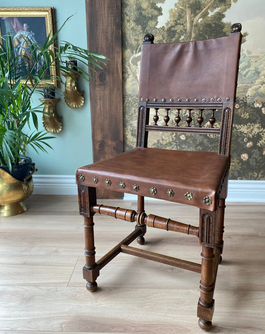 Antique Wooden Side Chair