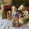 Vintage Chinese Wucai Porcelain Ruyi Figurine