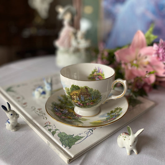 Royal Vale Bone China  England Teacup & Saucer