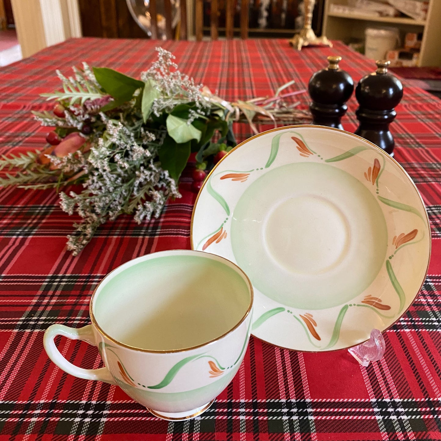 Adderley Best Bone China England Helen Moon Teacup & Saucer