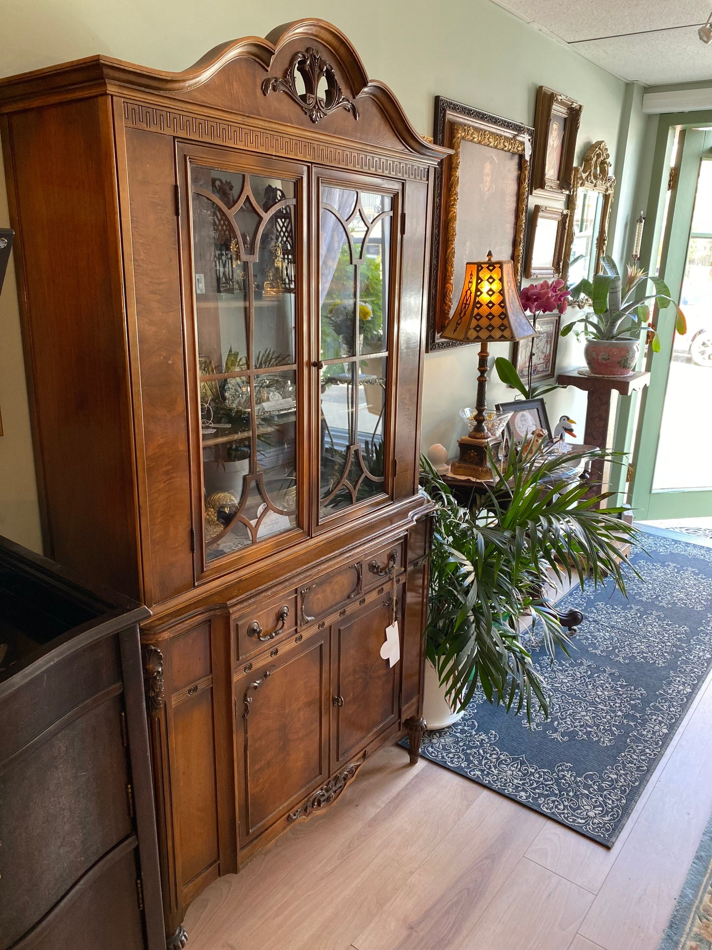 Antique Walnut Cupboard Cabinet