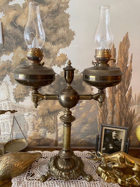 Antique Brass Table Lamp