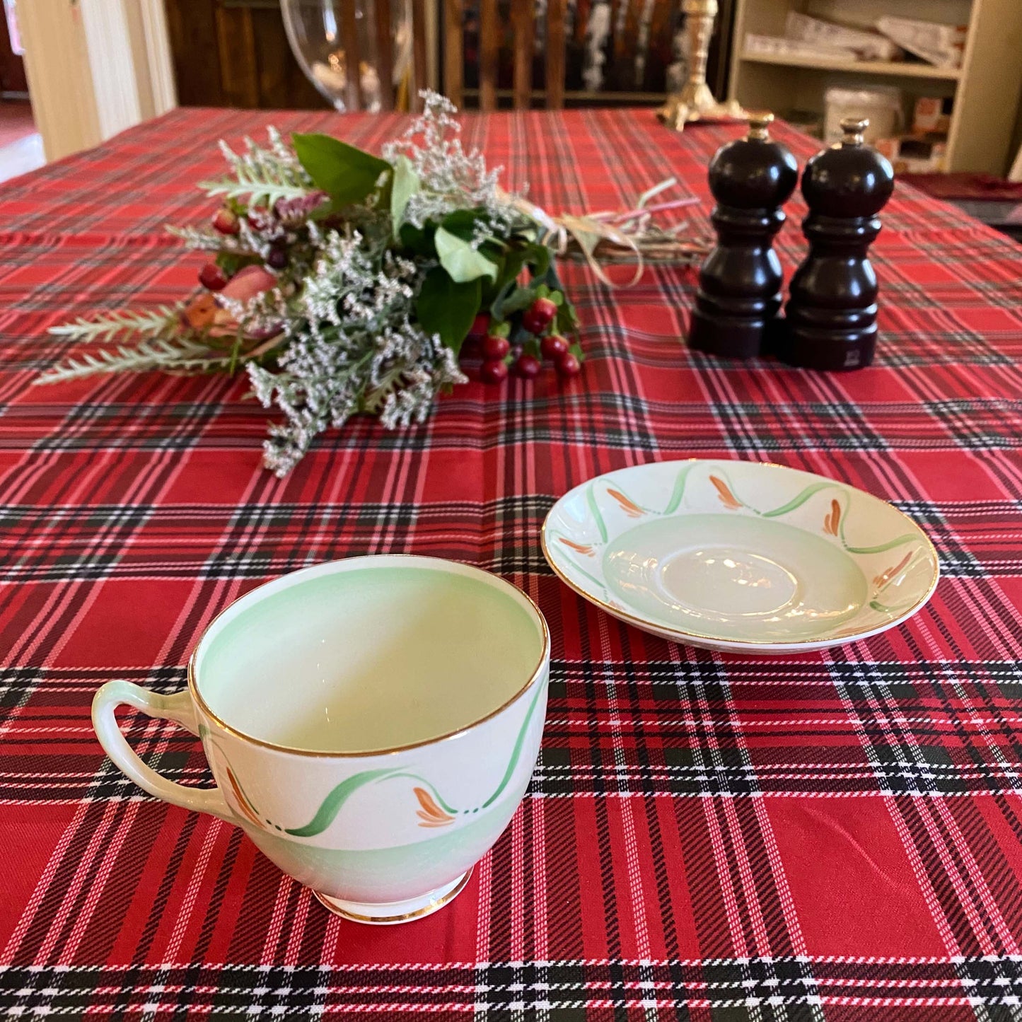 Adderley Best Bone China England Helen Moon Teacup & Saucer