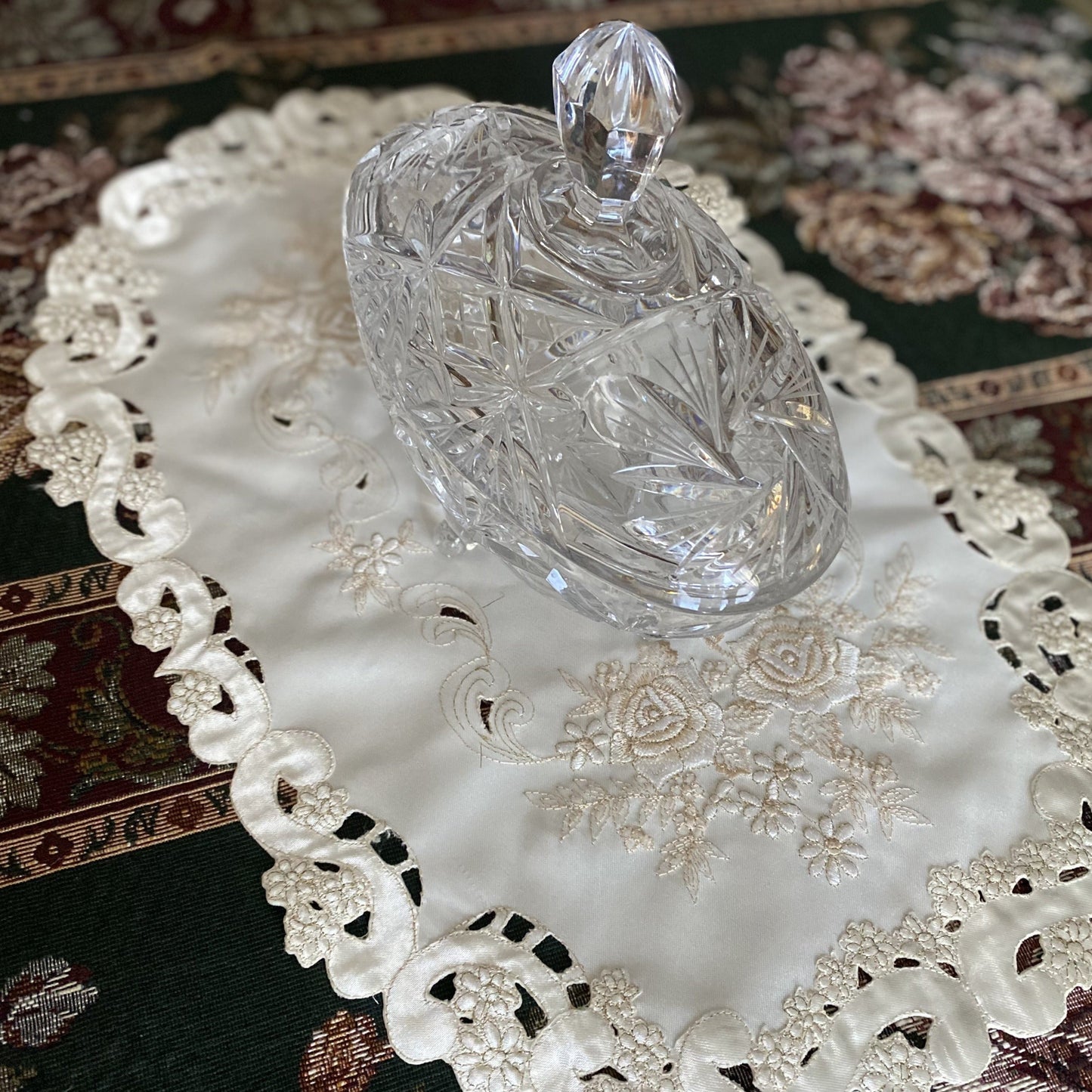 Pinwheel Crystal Candy Dish