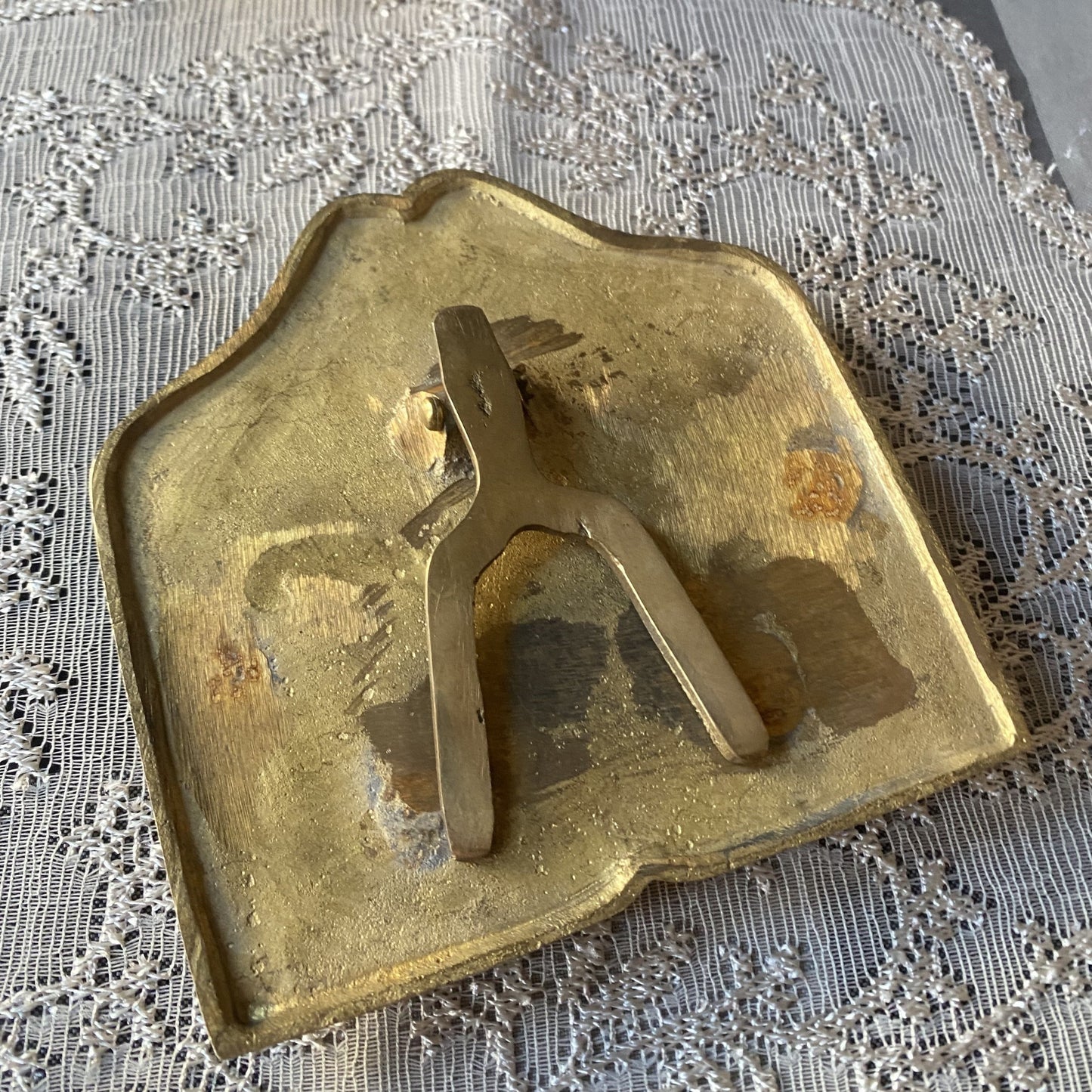 Victorian Brass Card Holder