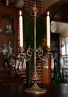 Antique Victorian Bronze Candle Holder