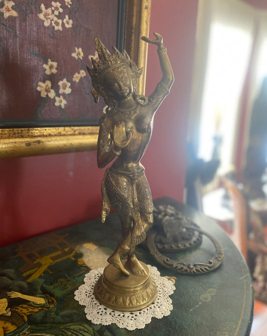 Nepalese Bronze Buddhist Goddess Tara Statue