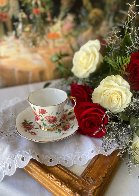 Royal Adderley Fine Bone China Teacup & Saucer