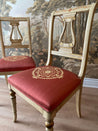Pair of Venetian Lyre Back Chairs