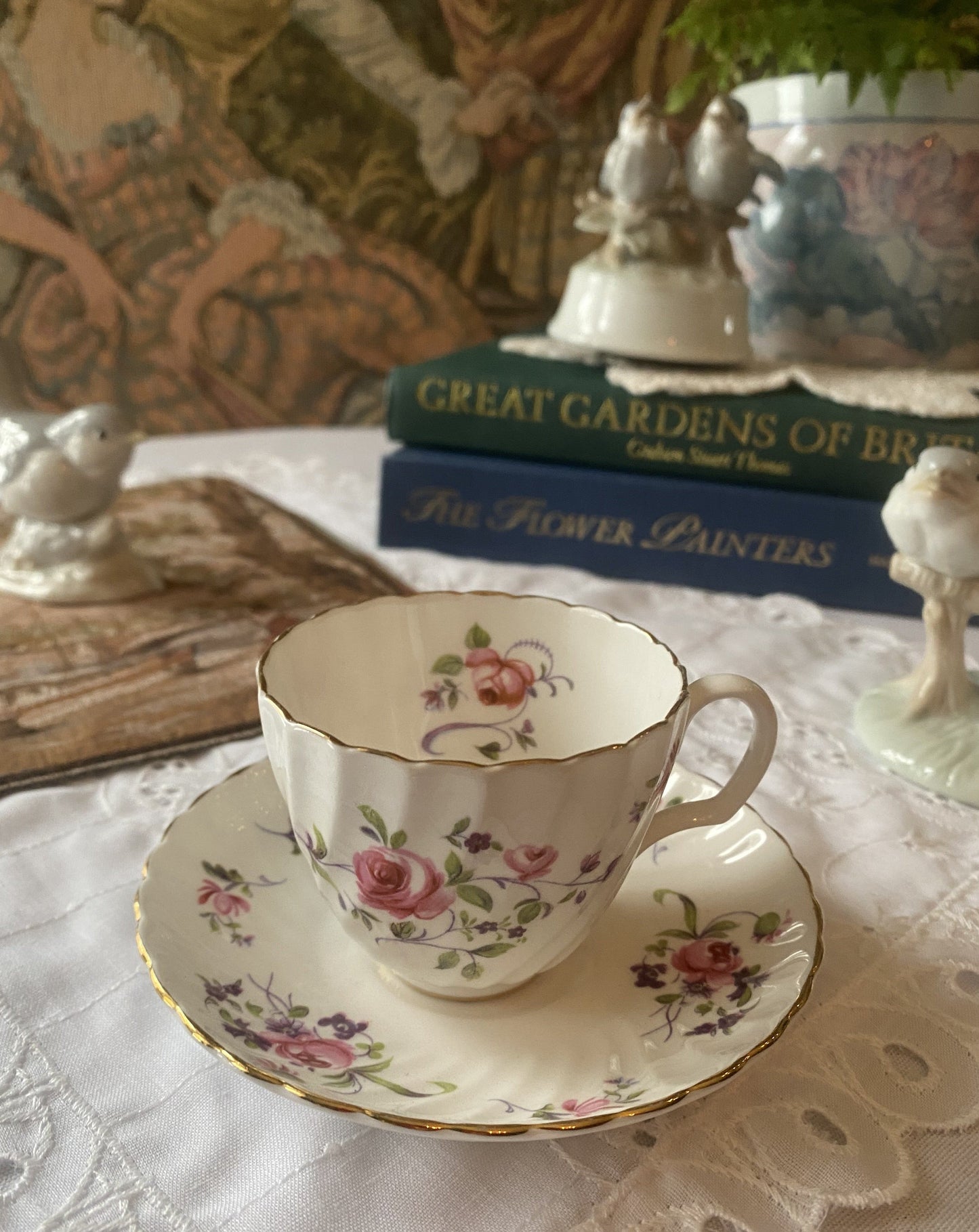 Royal Adderley Fine Bone China England Teacup & Saucer