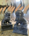 Chinese Marble Carved Fu Dogs