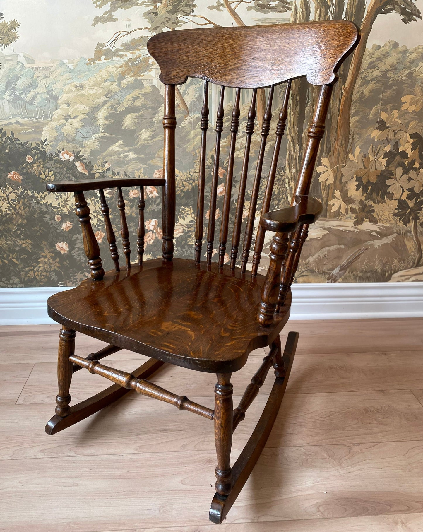 Antique Oak Rocking Chair