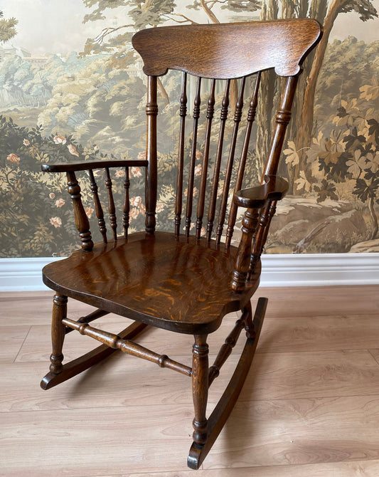 Antique Oak Rocking Chair