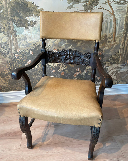 Antique Sculpted Northwind Armchair