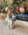 Lladro Spain Porcelain Girl with Teddy Bear Figurine