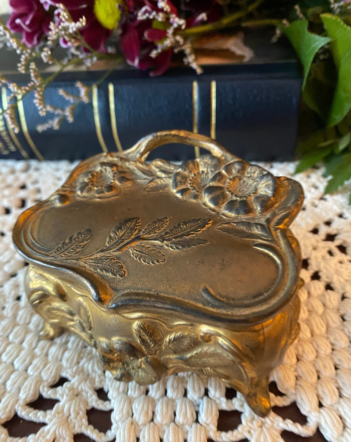 Art Nouveau Gilded Jewelry Box