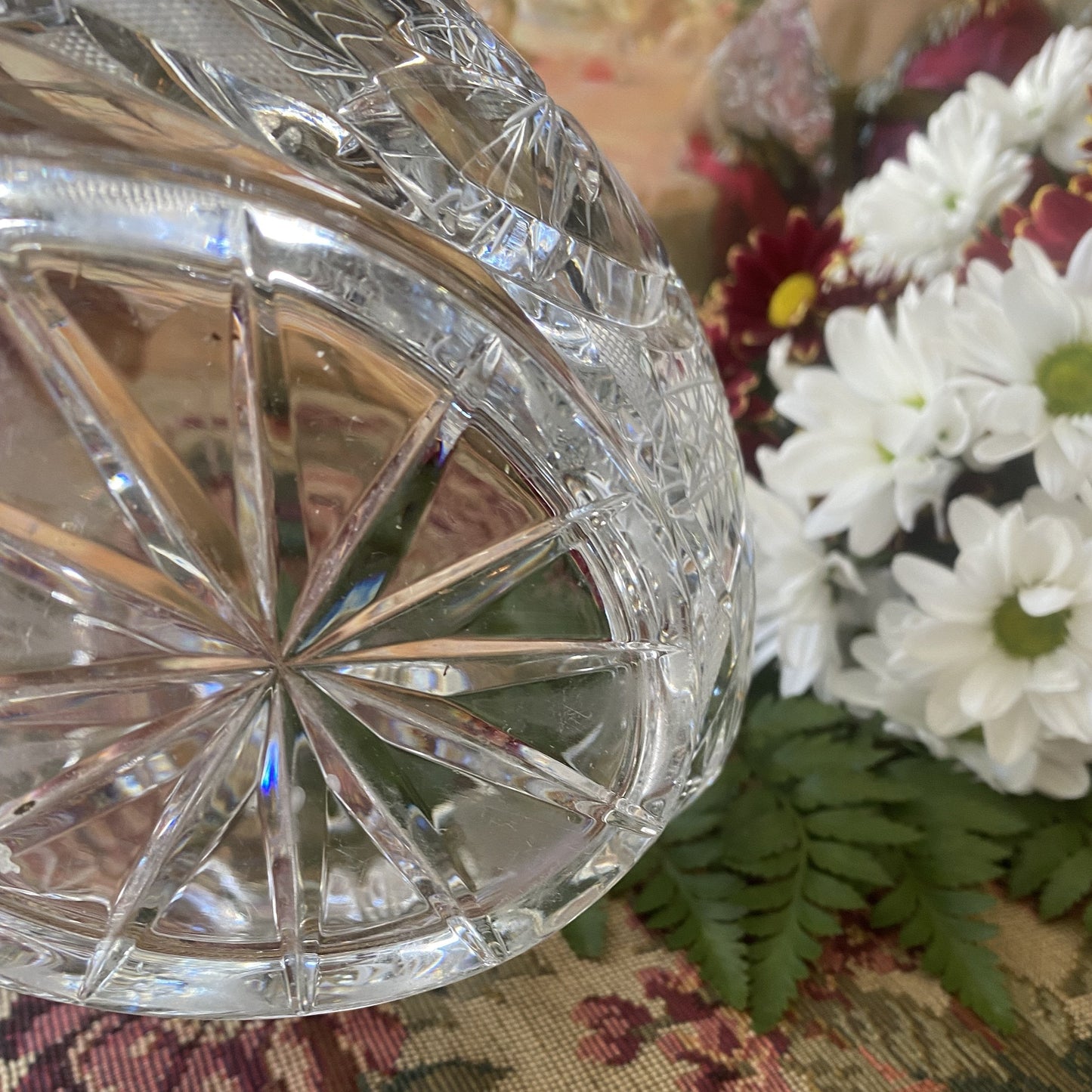 Pinwheel Crystal Centerpiece Basket